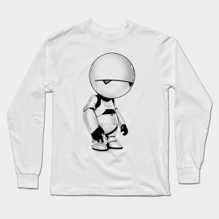 Marvin The Paranoid Android (film) Long Sleeve T-Shirt